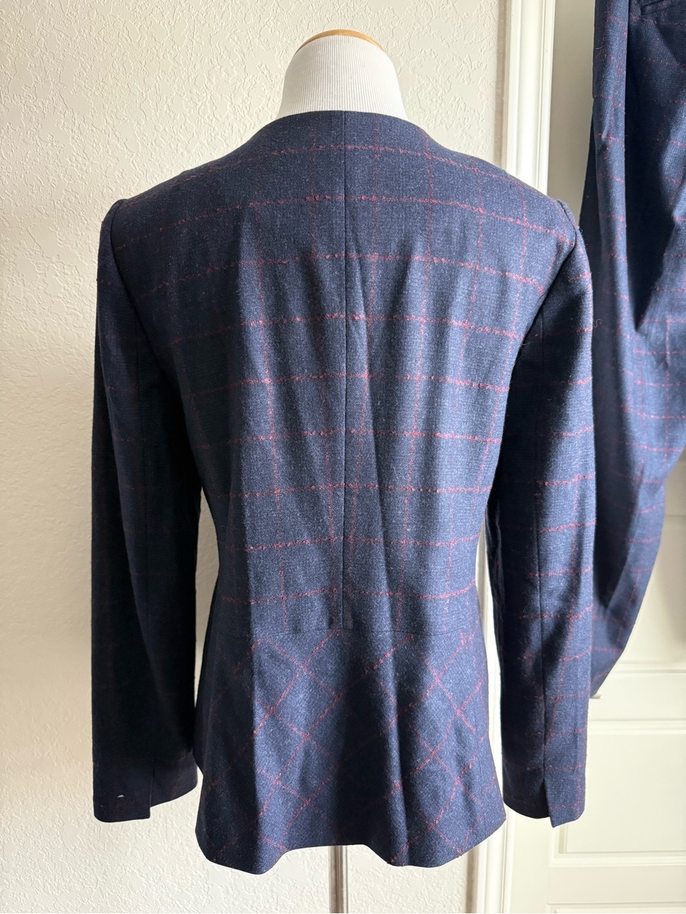 Talbots Wool Windowpane Check Blazer - Picture 7 of 13